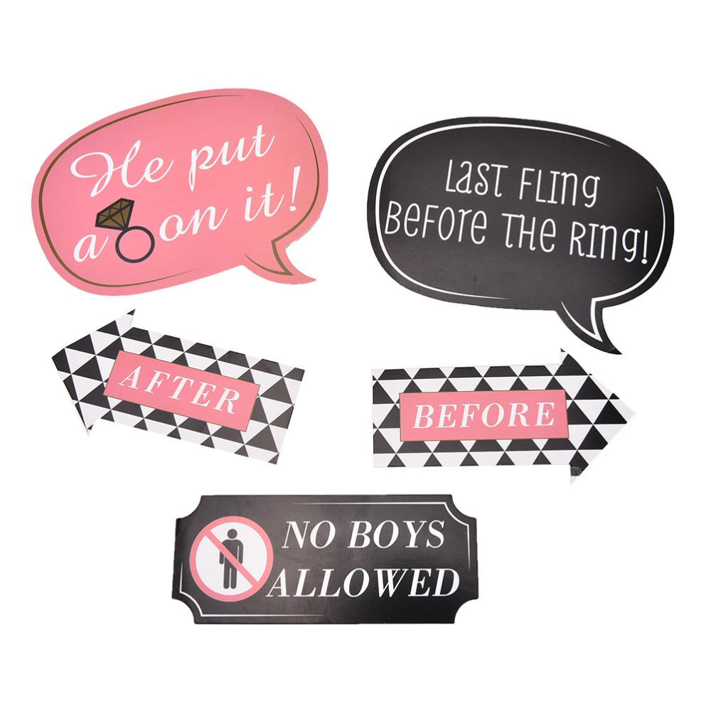 Wedding Party Photo Booth Props