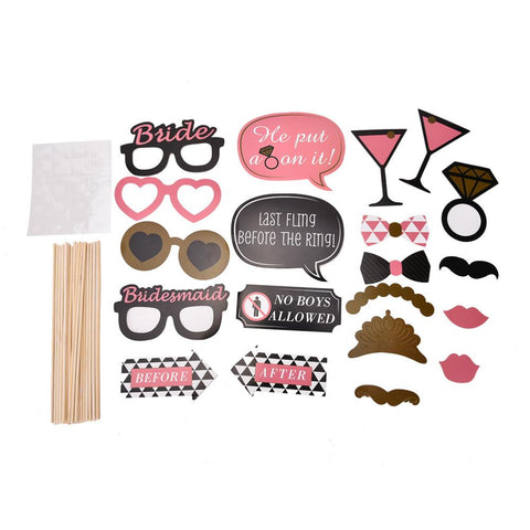Wedding Party Photo Booth Props