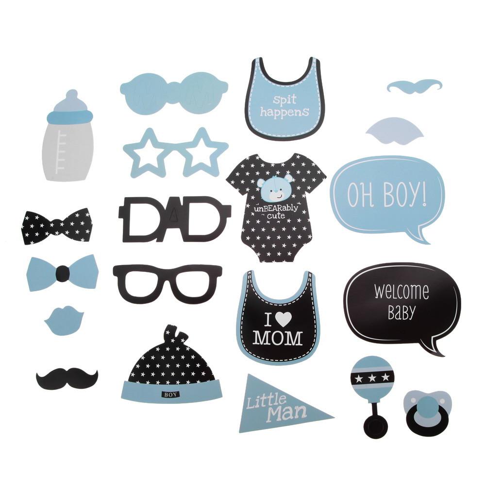 Baby Boy Shower Photo Booth Props