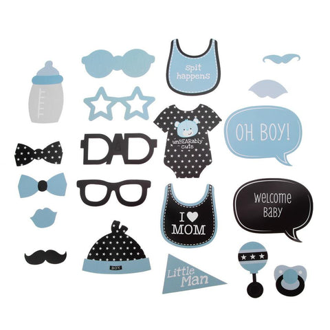 Baby Boy Shower Photo Booth Props