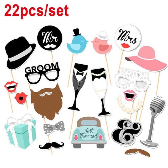 Just Married Photo Booth Props