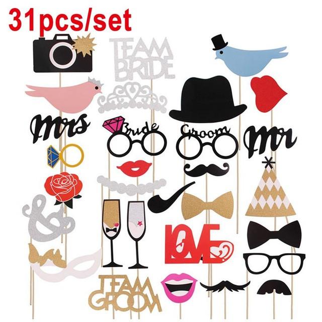 Just Married Photo Booth Props