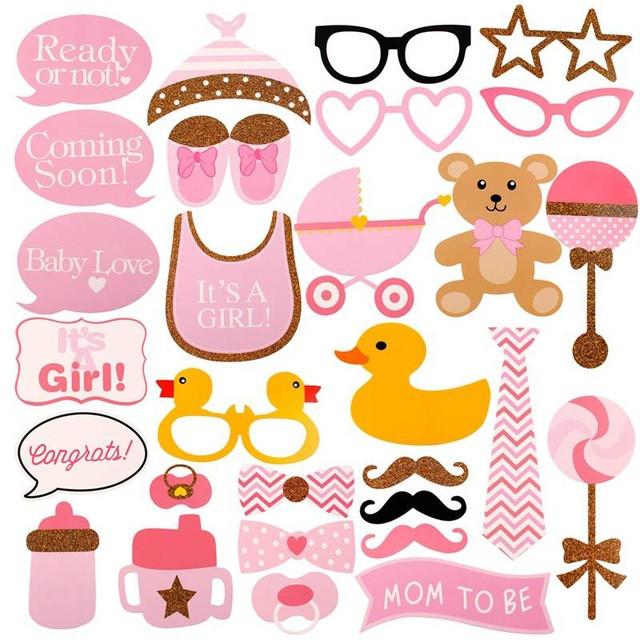 Baby Shower Photo Booth Props