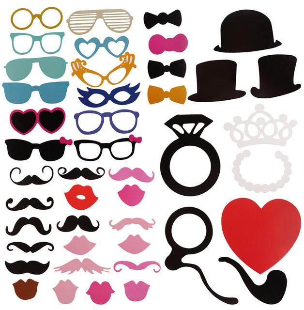 Just Married Photo Booth Props