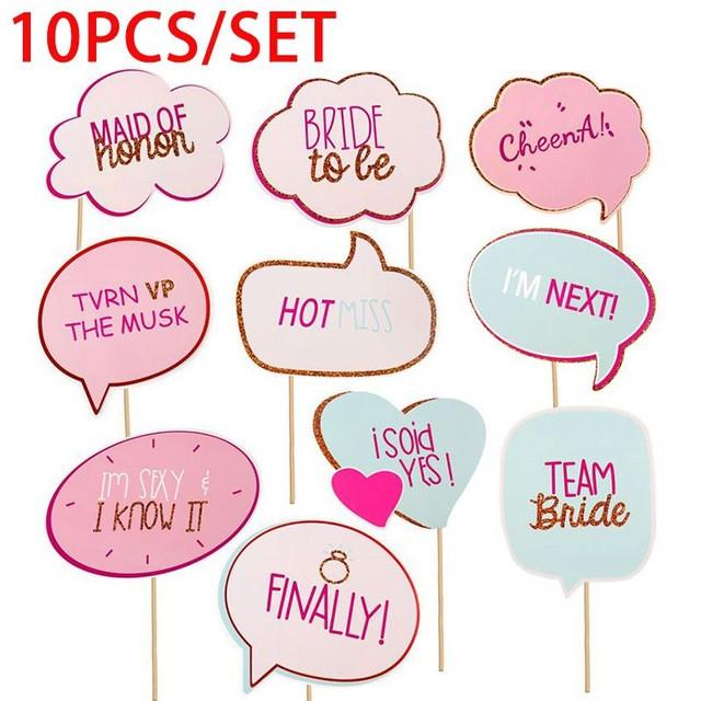 Just Married Photo Booth Props